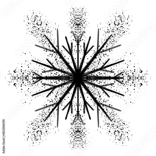 Snowflake icon. Snowflake winter. Black snowflakes. snowflake templates in flat style for web design.