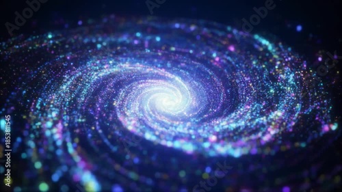 Bright microparticle vortex footage