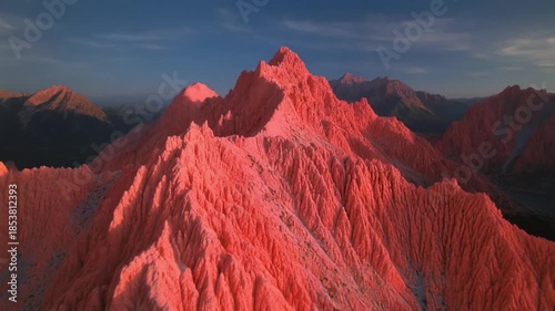 mountains of colored rocks footage