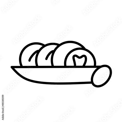 Salad icon vector