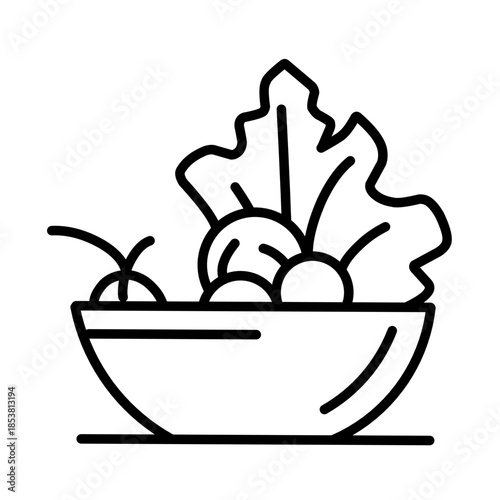 Salad icon vector