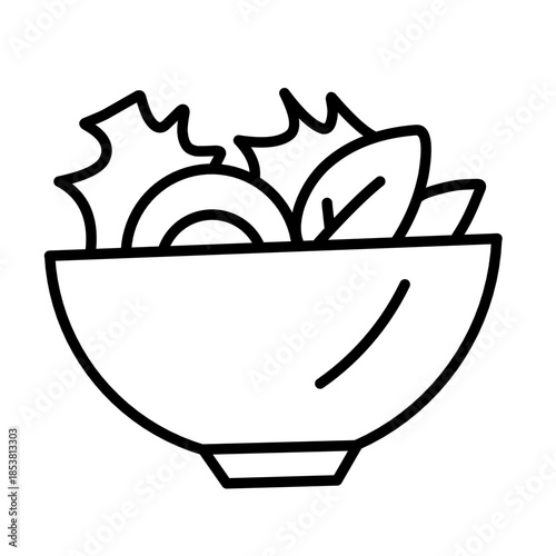 Salad icon vector