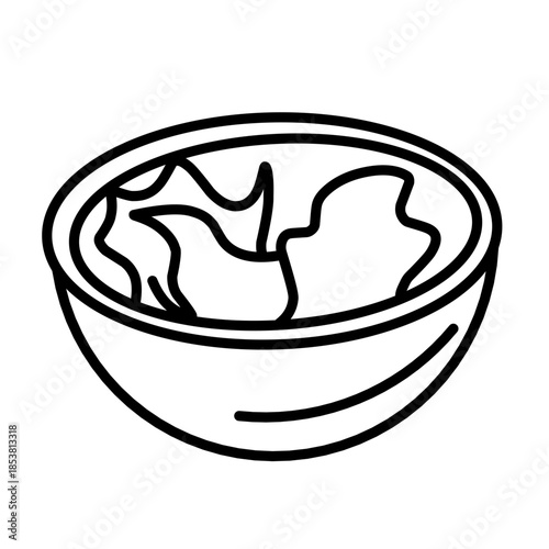 Salad icon vector