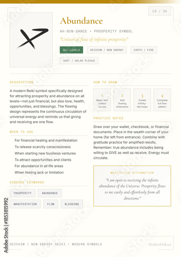 Reiki Abundance Symbol Guide for Prosperity