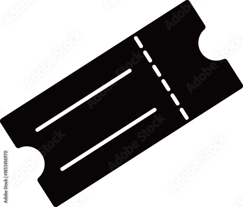 チケットのアイコン　モノトーン