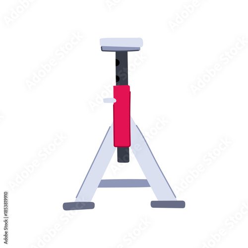 Steel car jack stand offering stable, heavy duty support for vehicle maintenance and repairs in garage or workshop, essential safety tool for lifting and securing cars