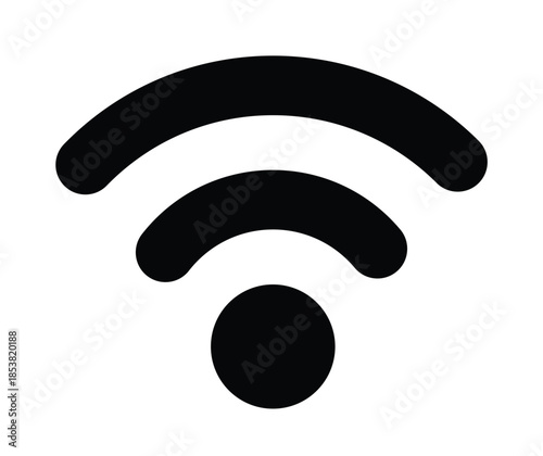 Wireless signal icon. Wifi sign. Wi-fi symbol. Radio wave signal
