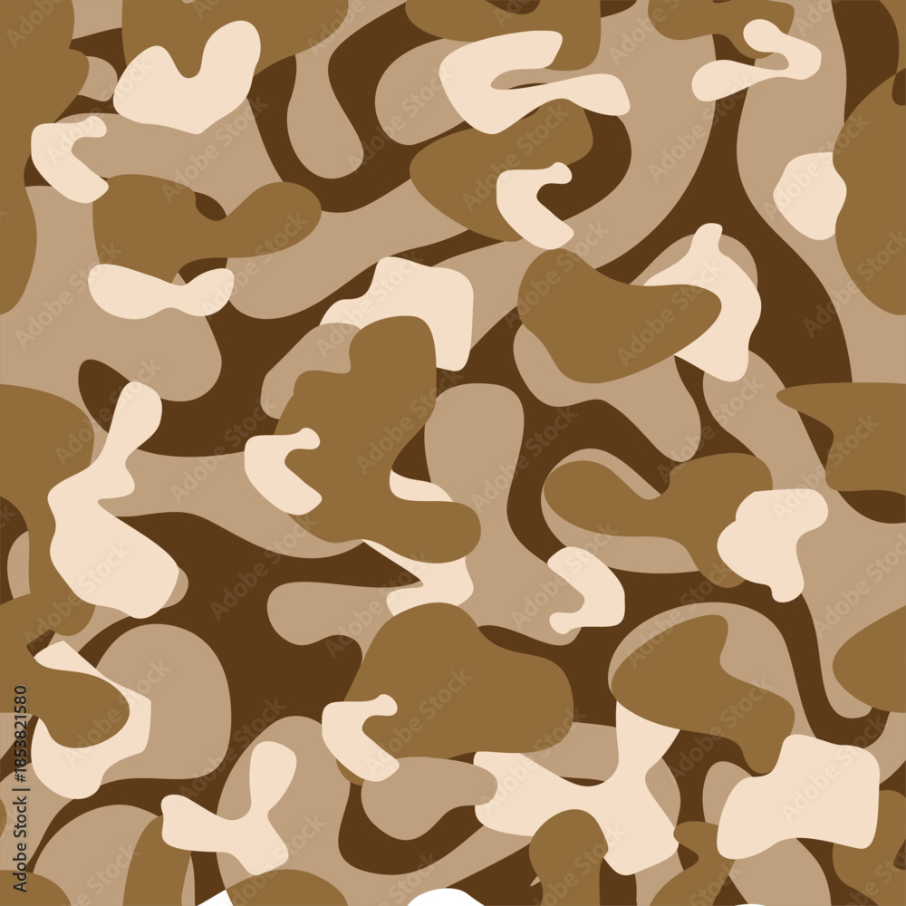 Naklejka premium Full seamless camouflage texture skin pattern vector for military textile. Usable for Jacket Pants Shirt and Shorts.