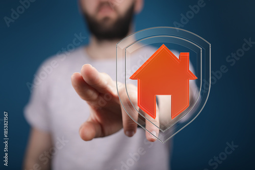 A person's hand touching a ...
