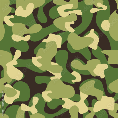 Full seamless camouflage texture skin pattern vector for military textile. Usable for Jacket Pants Shirt and Shorts.