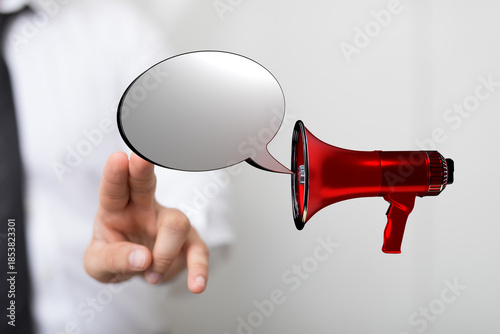Conceptual image of communi...