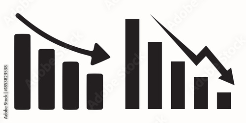 Trending market analysis with fluctuating stock charts and graphs