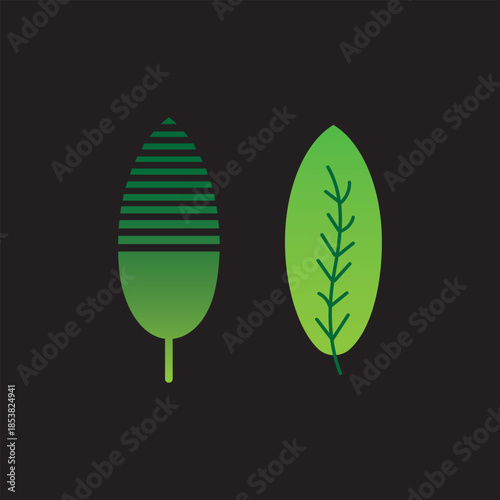 Print green leaf ,leaf design,