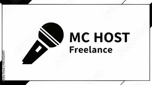 MC HOST Freelance Microphone Icon for Event Hosting Services.