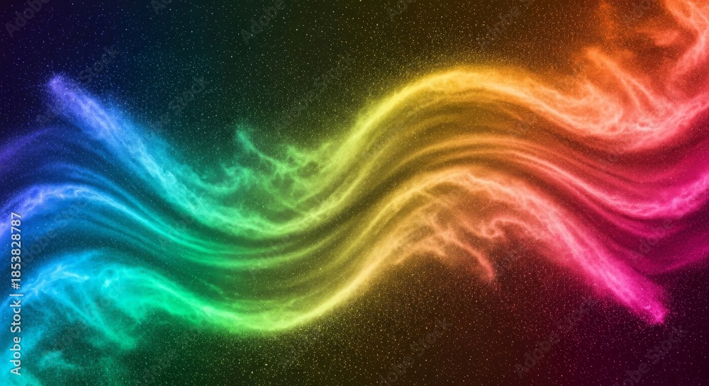 Obraz premium Rainbow colored wave abstract background.