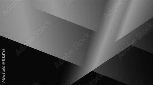Abstract geometric background with black and gray gradients creating a modern and dynamic visual for digital use