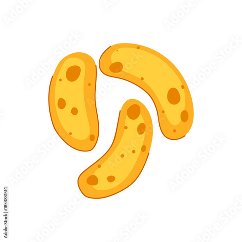 Lactobacilli bacteria forming a circular pattern, representing probiotics and friendly microorganisms essential for human gut health, digestion, and a balanced microbiome