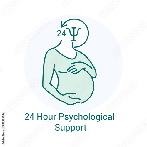 24 Hour Psychological Support Icon