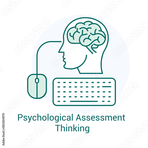Psychological Assessment Thinking Icon