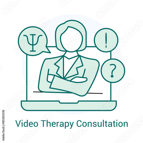 Remote Psychological Counseling Icon
