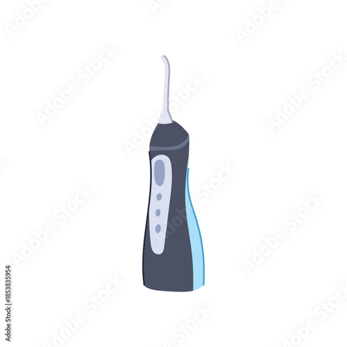 Portable electric oral irrigator using a pulsed stream of water for effective cleaning between teeth and along the gumline, promoting optimal dental hygiene and fresh breath