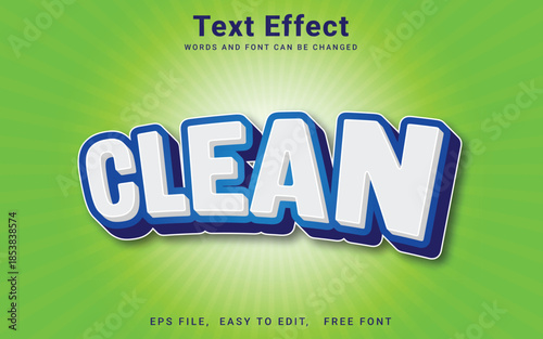 Editable 3d clean text effect in illustrator	