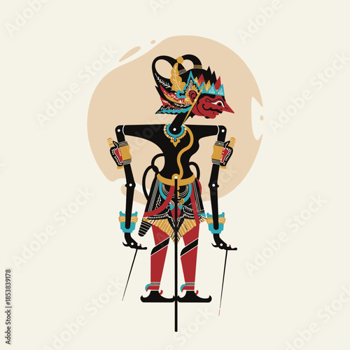 Colorful Dragon Puppet on Strings