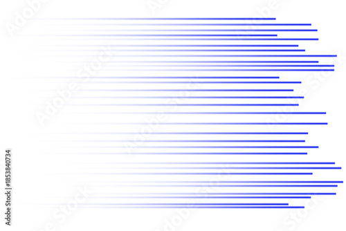 Abstract Staggered Blue Speed Lines on Grey Background