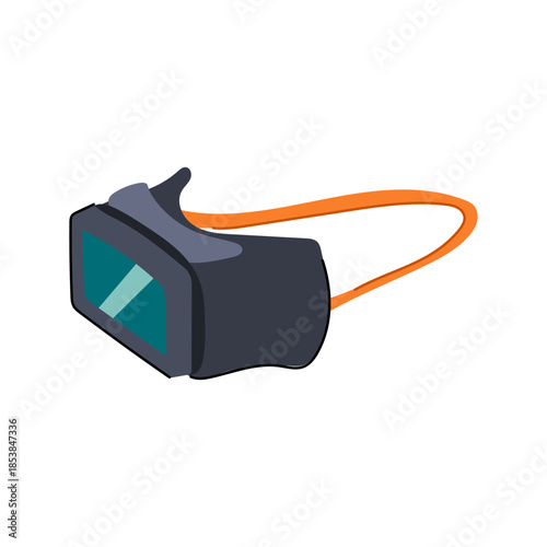 Dark protective welding glasses featuring a green tinted visor and a flexible orange strap, providing essential eye safety in industrial environments and construction work