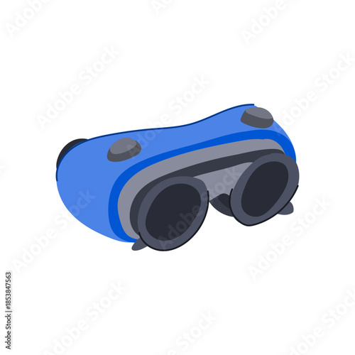 Blue welding safety goggles offering essential eye protection for industrial workers, builders, and diy enthusiasts, a crucial element of personal protective equipment