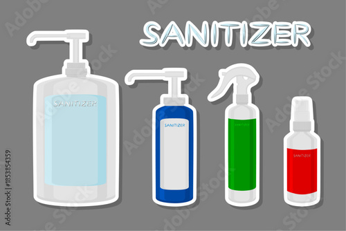 Different model sanitizer in soap dispenser for disinfection