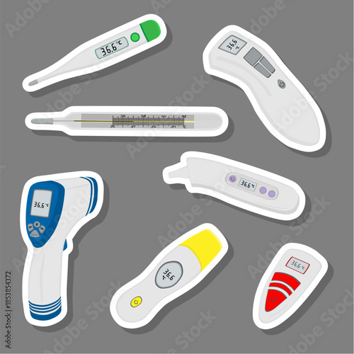 set different types of thermometers for prevention coronavirus