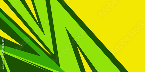 sport background green and yellow color with sharp geometric shapes with halftone texture