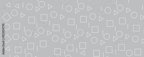 Abstract geometric gray memphis fashion design subtle pattern