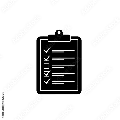 Clipboard with checklist and checked boxes