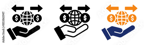 Trade Service Icon Collection Glyph & Mixed Style 