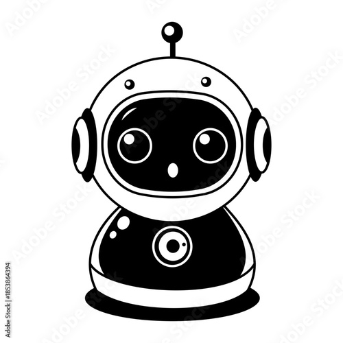 A sketchy style illustration showing ai autonomous device 