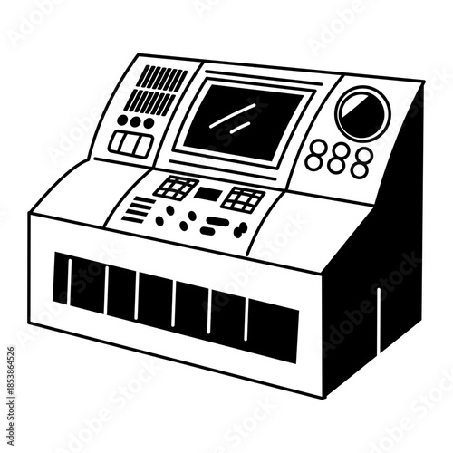 A sketchy style illustration showing ai autonomous device 