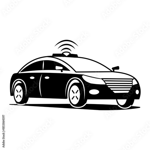 A sketchy style illustration showing ai autonomous device 