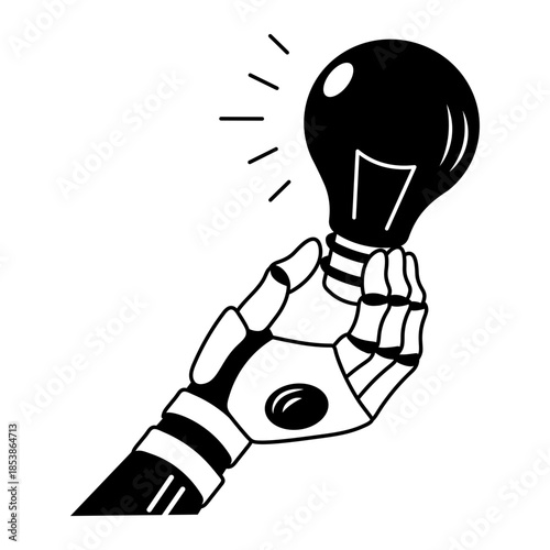 A sketchy style illustration showing ai autonomous device 