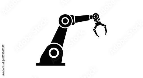 Industrial robotic arm machine technology.