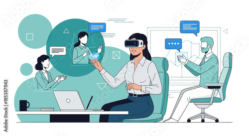 Futuristic collaboration: Team engagement with virtual reality and remote conferencing tools