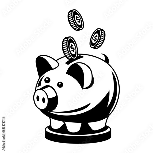 A doodle style illustration showing financial growth