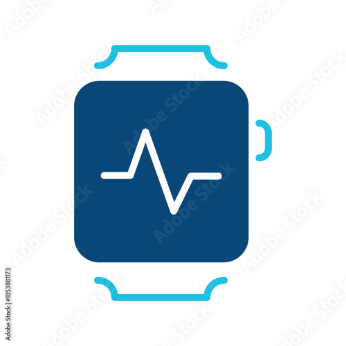 Simple solid smartwatch icon.