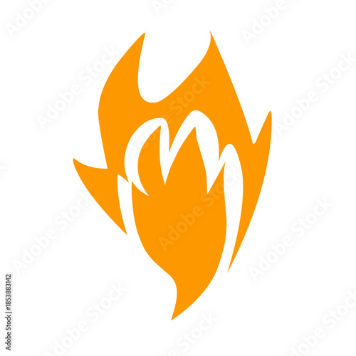 Fire icon vector 