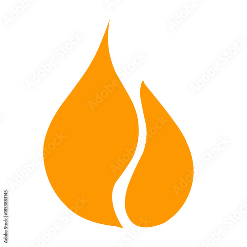 Fire icon vector 