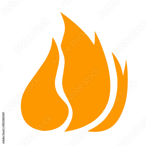 Fire icon vector 