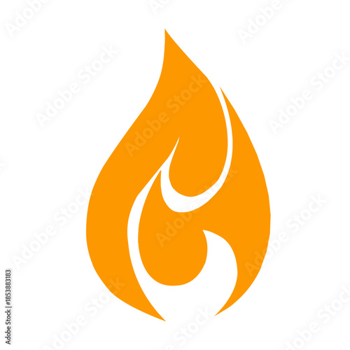 Fire icon vector 