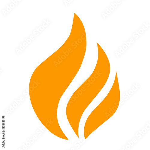 Fire icon vector 