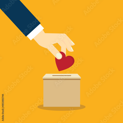 Concept of charity, love, donate and helping hand.	